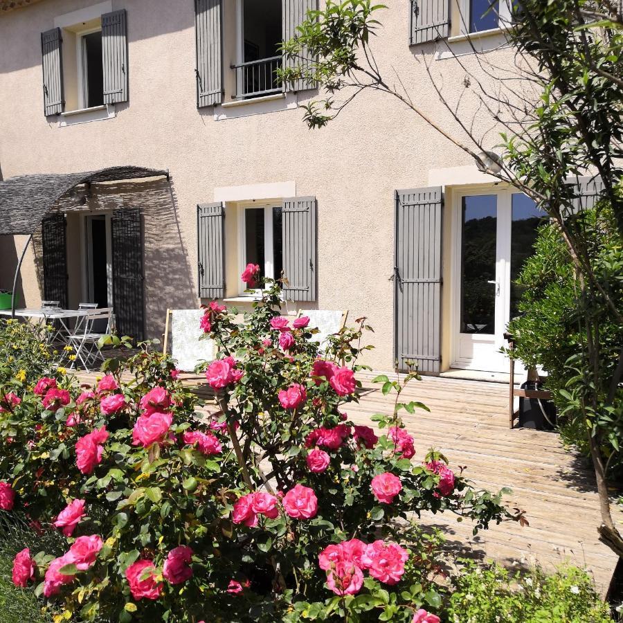Villa Spacieuse Avec Terrasse Et Vue Mont Ventoux Entrechaux Eksteriør bilde