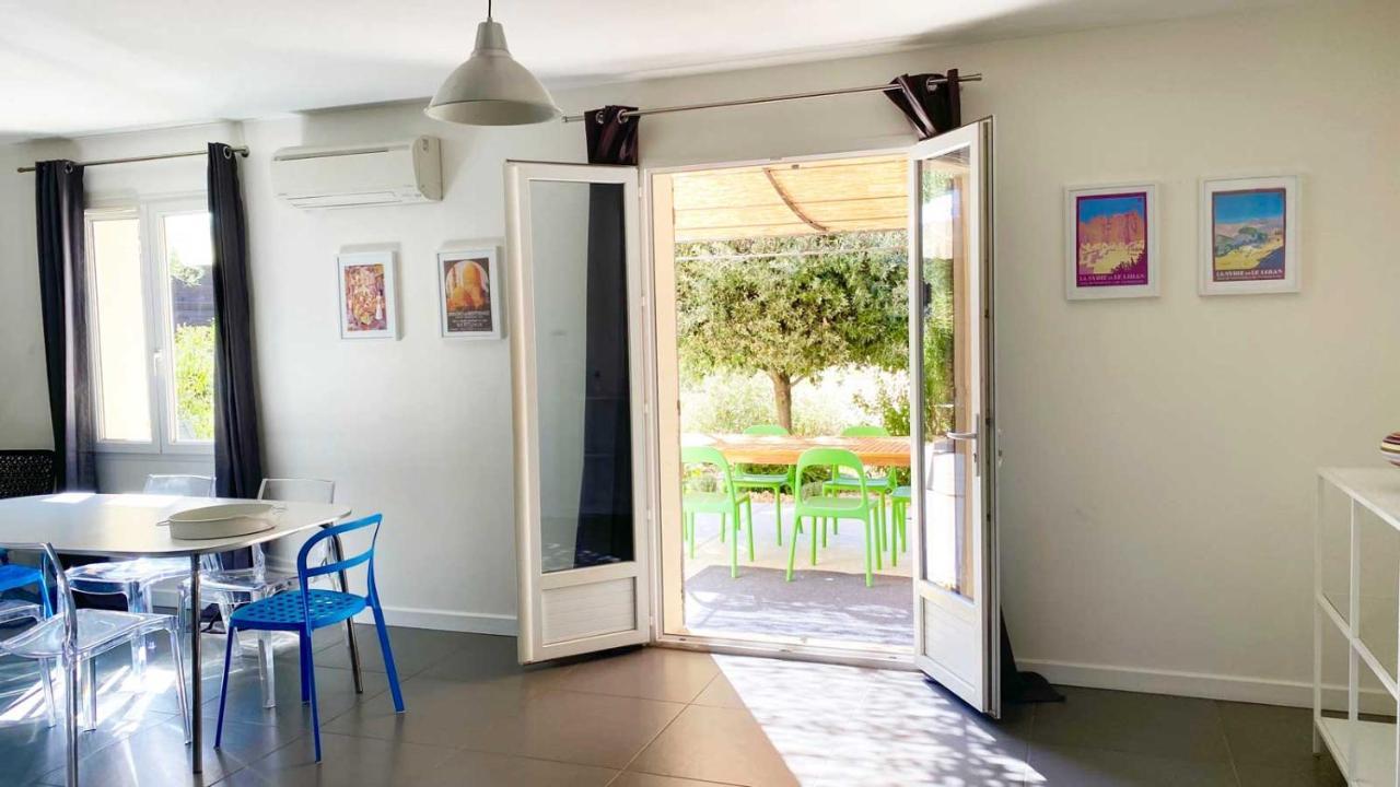 Villa Spacieuse Avec Terrasse Et Vue Mont Ventoux Entrechaux Eksteriør bilde